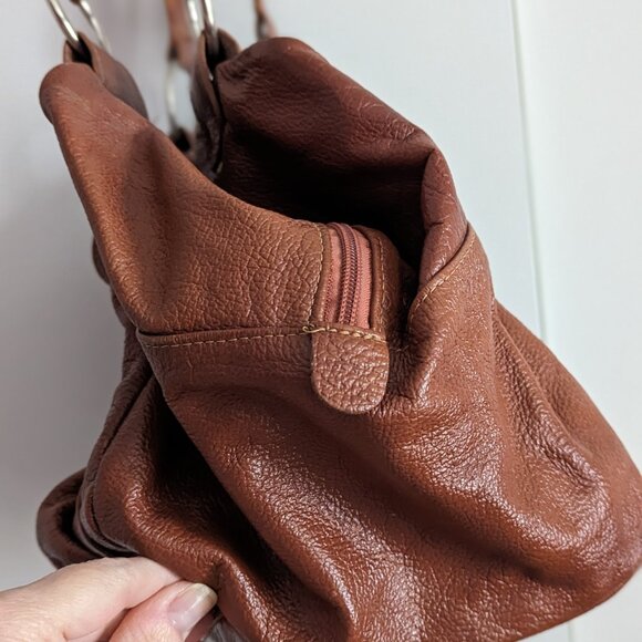 Brazilian cognac leather handbag - Picture 5 of 12